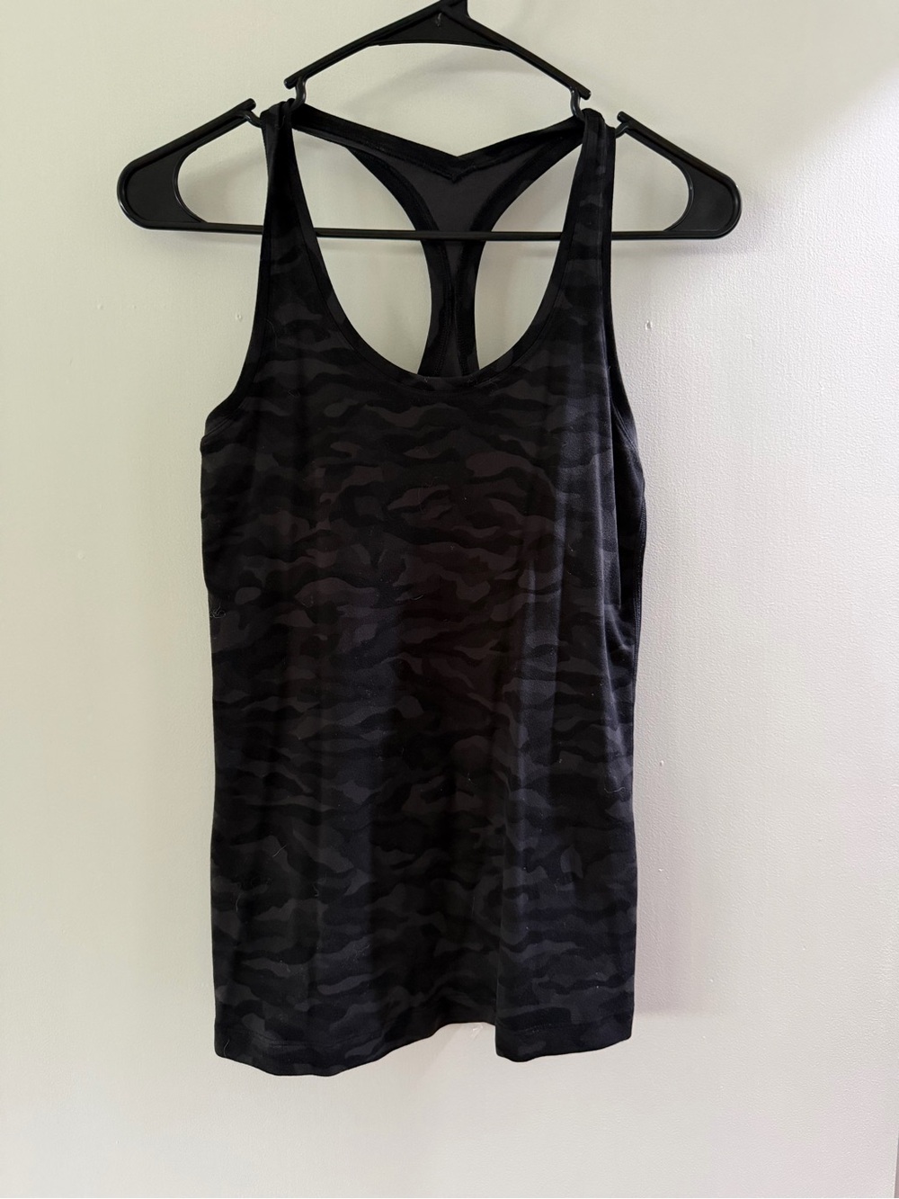 lululemon athletica Black Camo Racerback Tank Top
